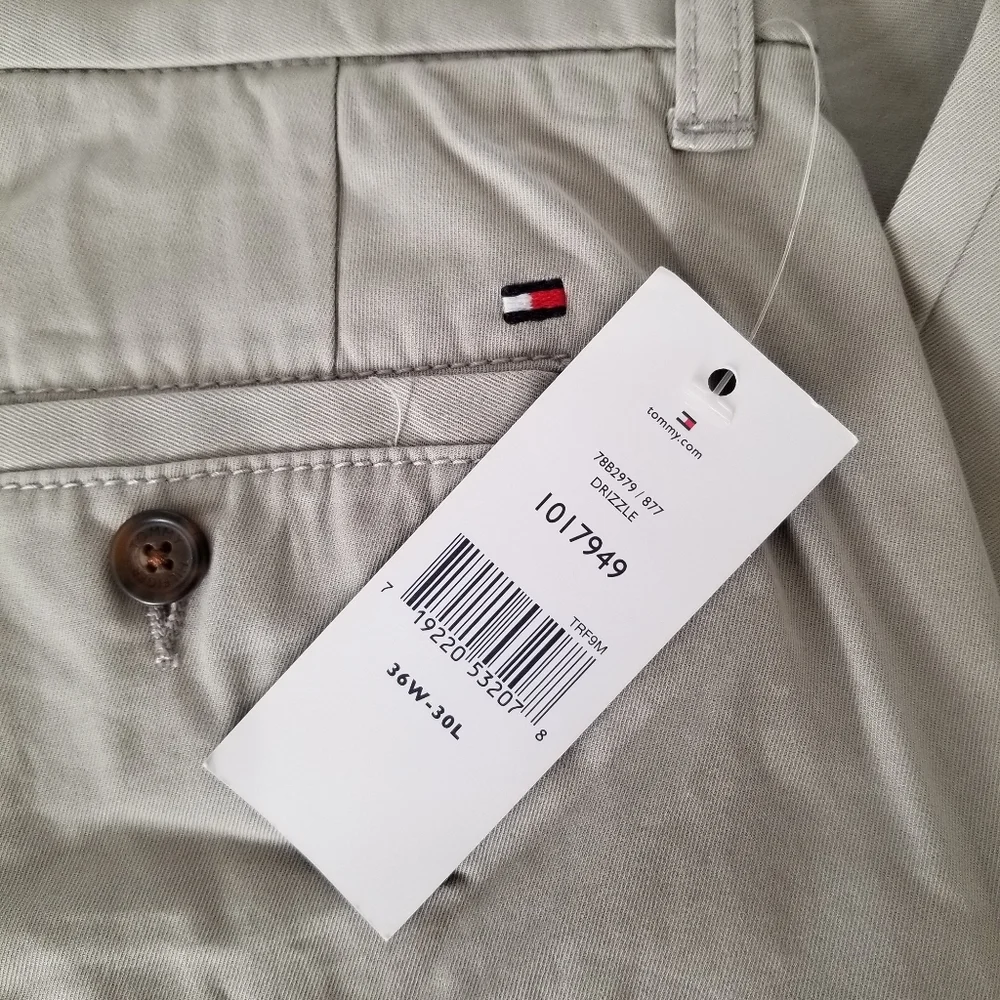 Tommy Hilfiger Mens Pants Gray Size 36/30 - Picture 6 of 9
